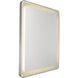 Reflections 32 X 24 inch Brushed Aluminum Wall Mirror