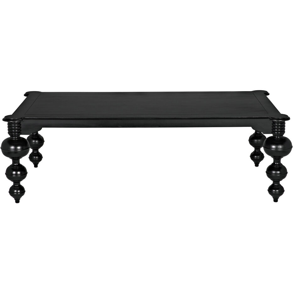 Claudio 99 X 54 inch Hand Rubbed Black Dining Table