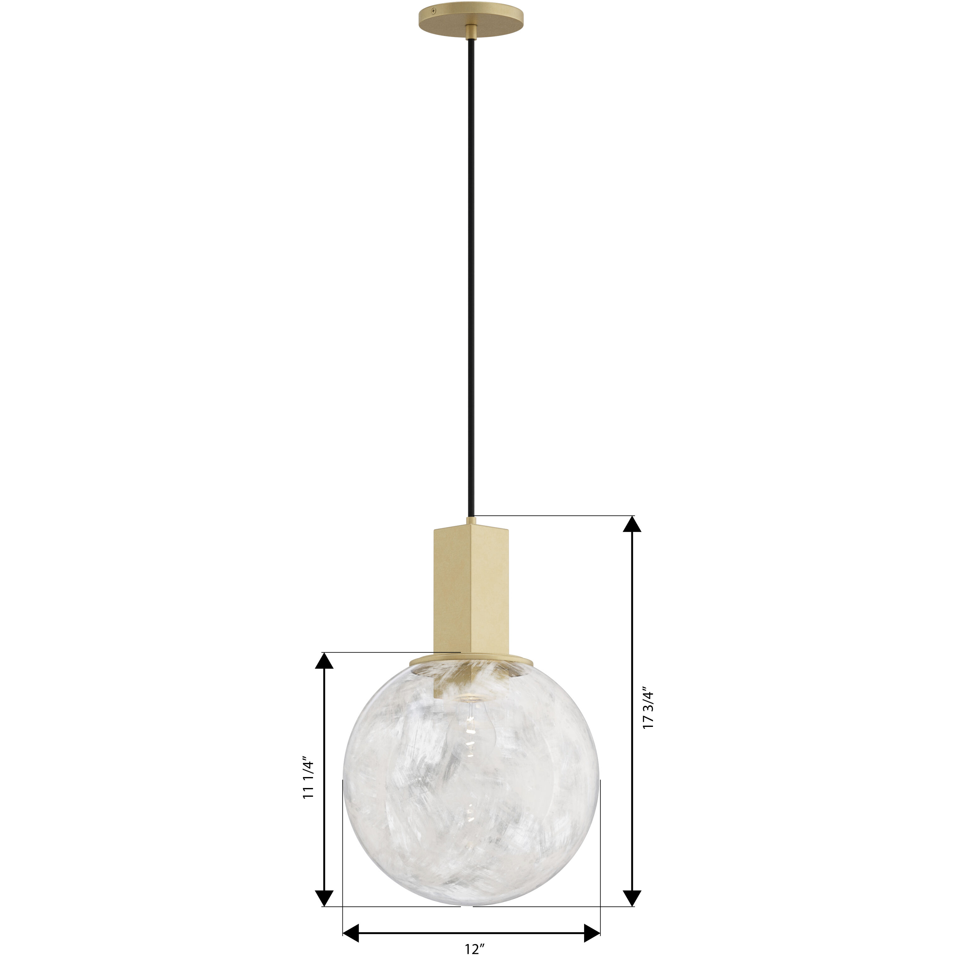 Narra 1 Light 12 inch Legacy Brass Pendant Ceiling Light
