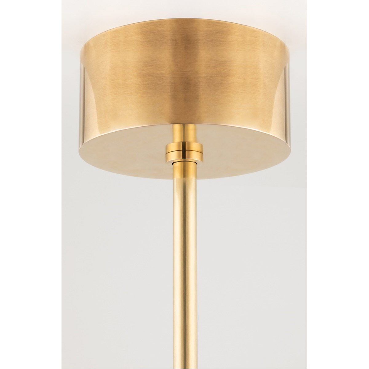 Saturn LED 34 inch Aged Brass Flush Mount Ceiling Light
