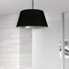 Brynn 1 Light 20 inch Black Single Drop Pendant Ceiling Light in Black/Silver Jewel Tone, Medium
