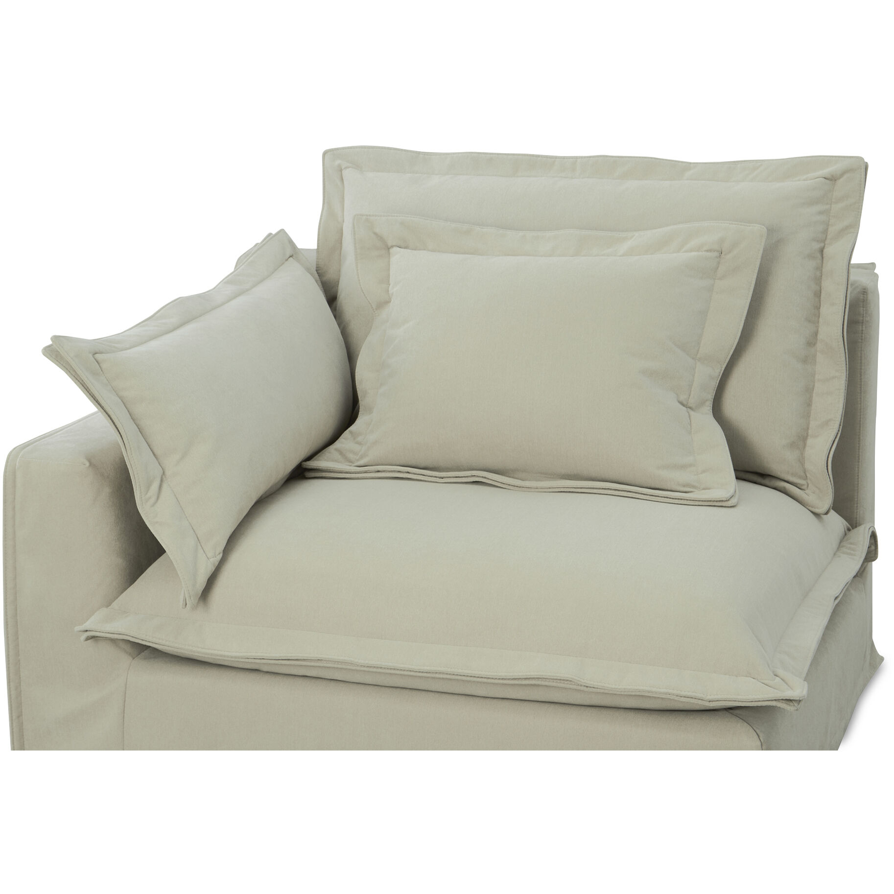 Olivia Beige Occasional Chair, Left