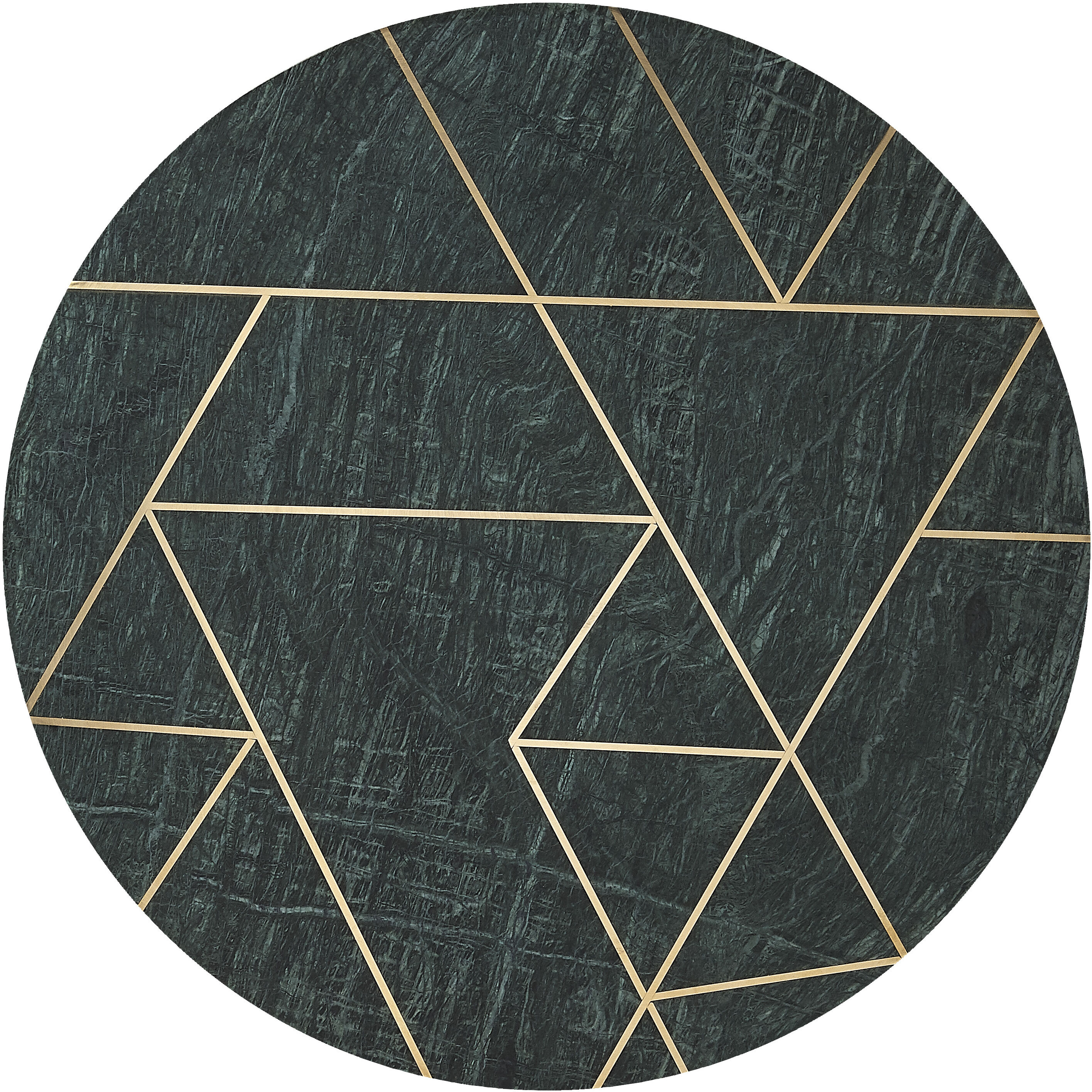 Butler Loft Haven Green Marble & Brass 24 X 19 inch Metalworks Accent Table