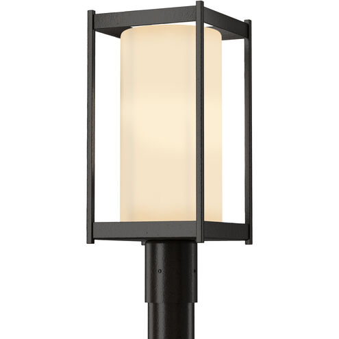 Cela 1 Light 18.6 inch Coastal White Outdoor Post Light in Opal