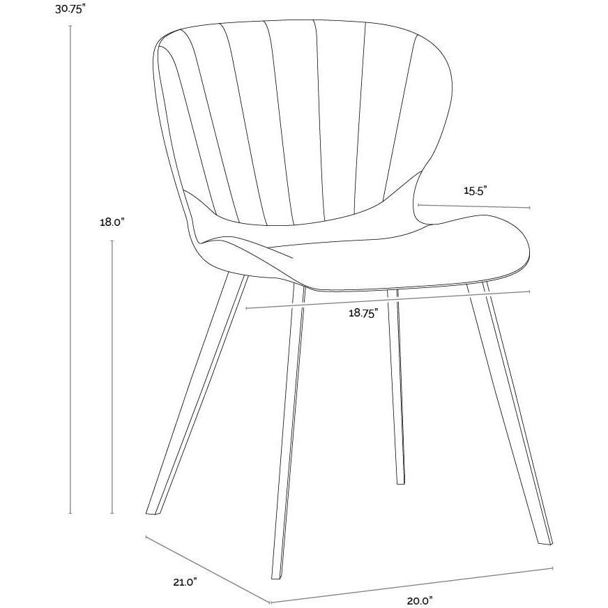 Arabella Bravo Cognac / November Grey Dining Chair