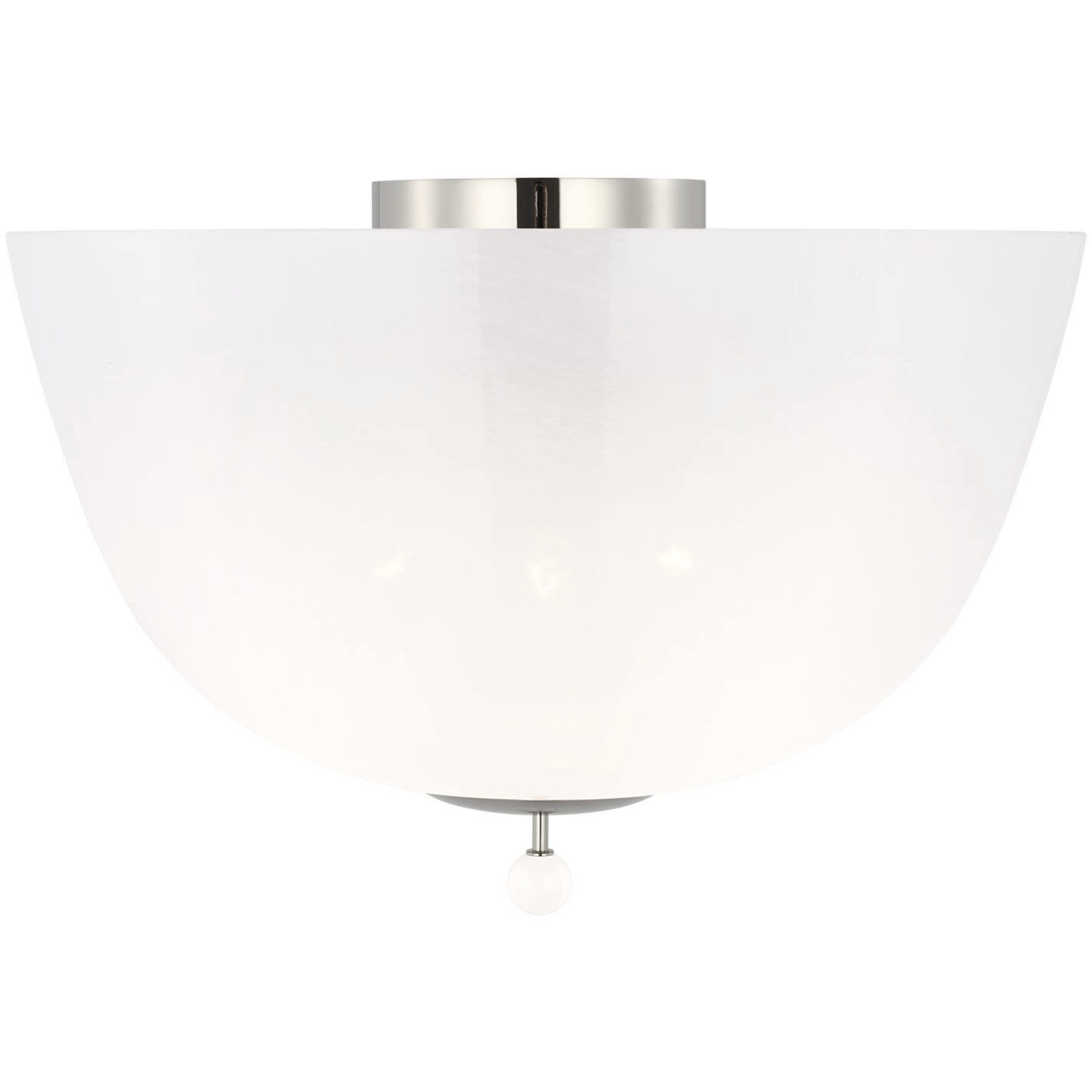 AERIN Brisa LED 16 inch Polished Nickel Semi-Flush Mount Ceiling Light