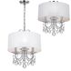 Othello 3 Light 14 inch Polished Chrome Chandelier Ceiling Light in Clear Hand Cut