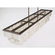 Olyra 8 Light 59.75 inch Plated Dark Bronze Linear Chandelier Ceiling Light