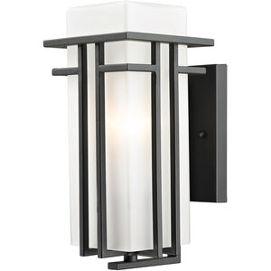 Abbey 1 Light 11.75 inch Outdoor Rubbed Bronze Outdoor Wall Light