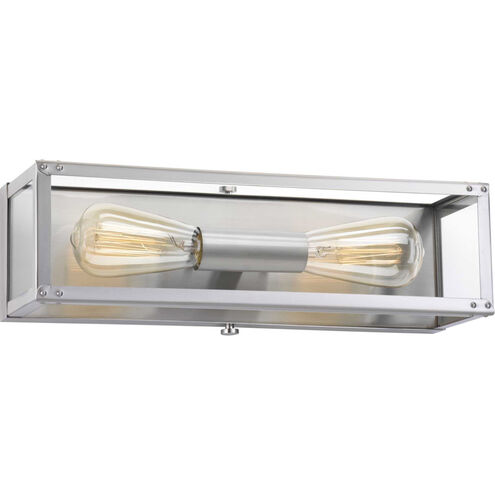 Islands 2 Light 16 inch Stainless Steel Bath Vanity Wall Light, Design Series