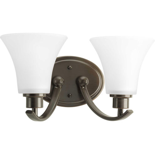 Joy 2 Light 14 inch Antique Bronze Bath Vanity Wall Light