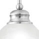 Essentials 1 Light 10 inch Brushed Nickel Mini Pendant Ceiling Light