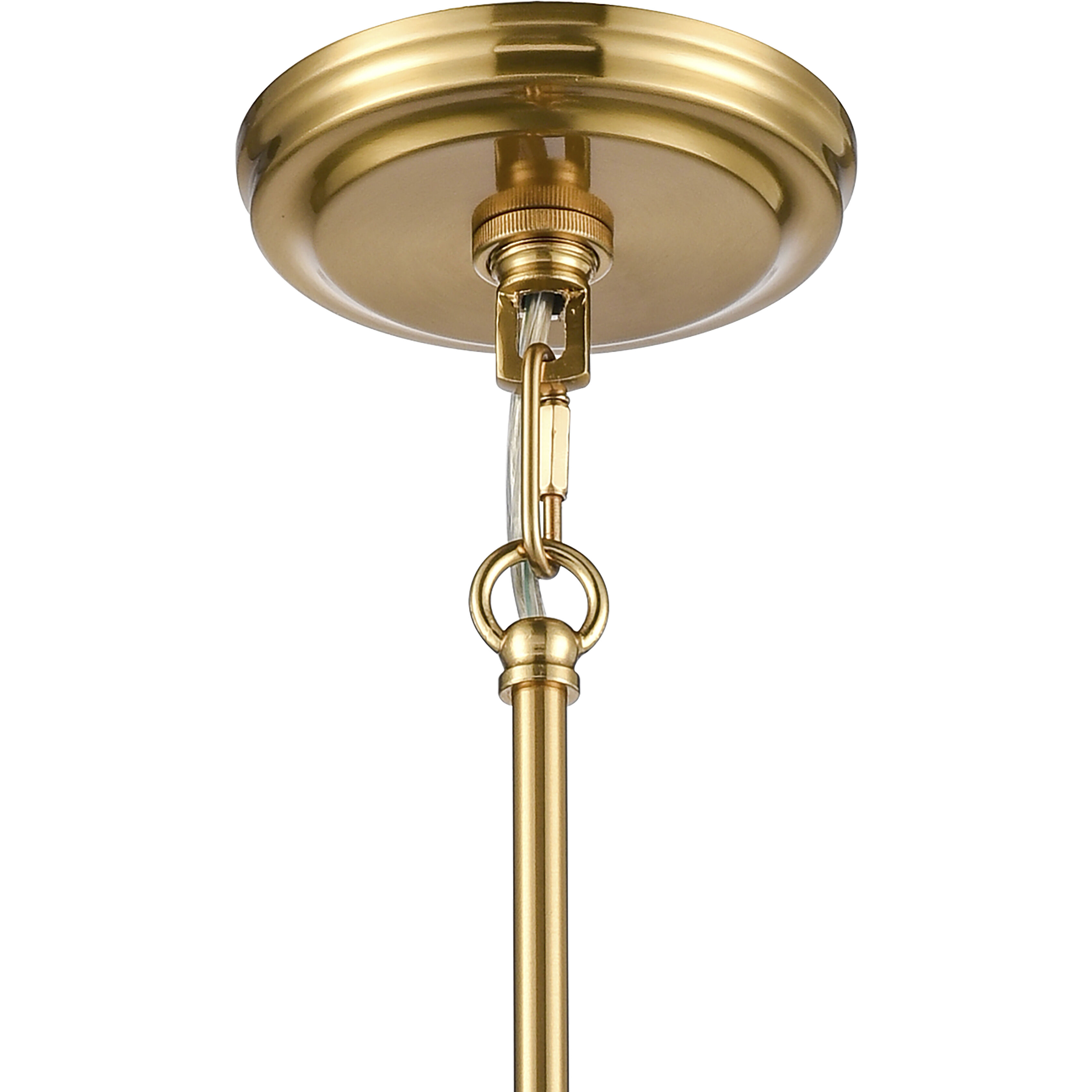 Orinoco 1 Light 8 inch Satin Brass Mini Pendant Ceiling Light