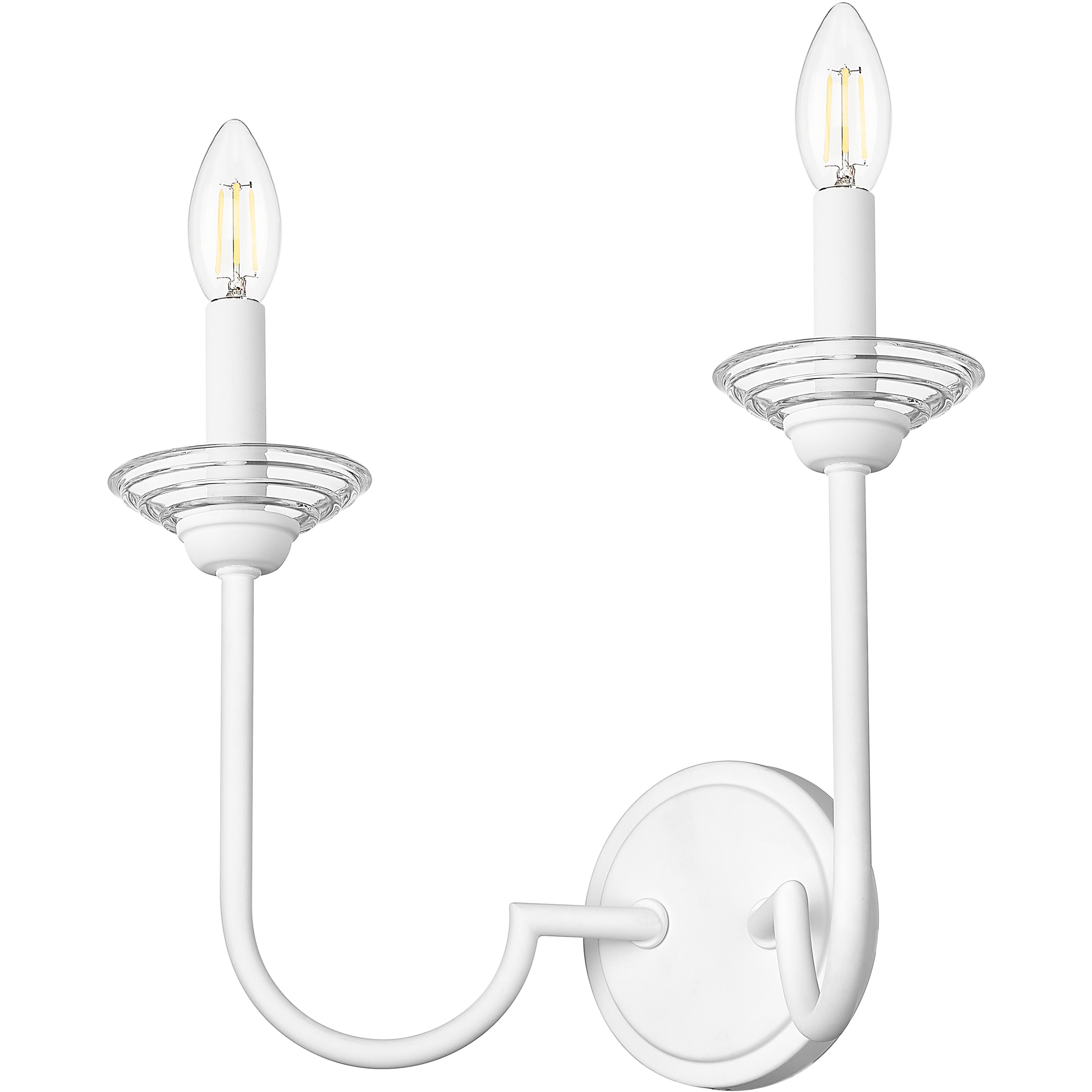 Allistair Wall Sconce Wall Light in Tundra White
