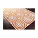 Hudson Park 120 X 96 inch Orange and Neutral Area Rug, Polyester