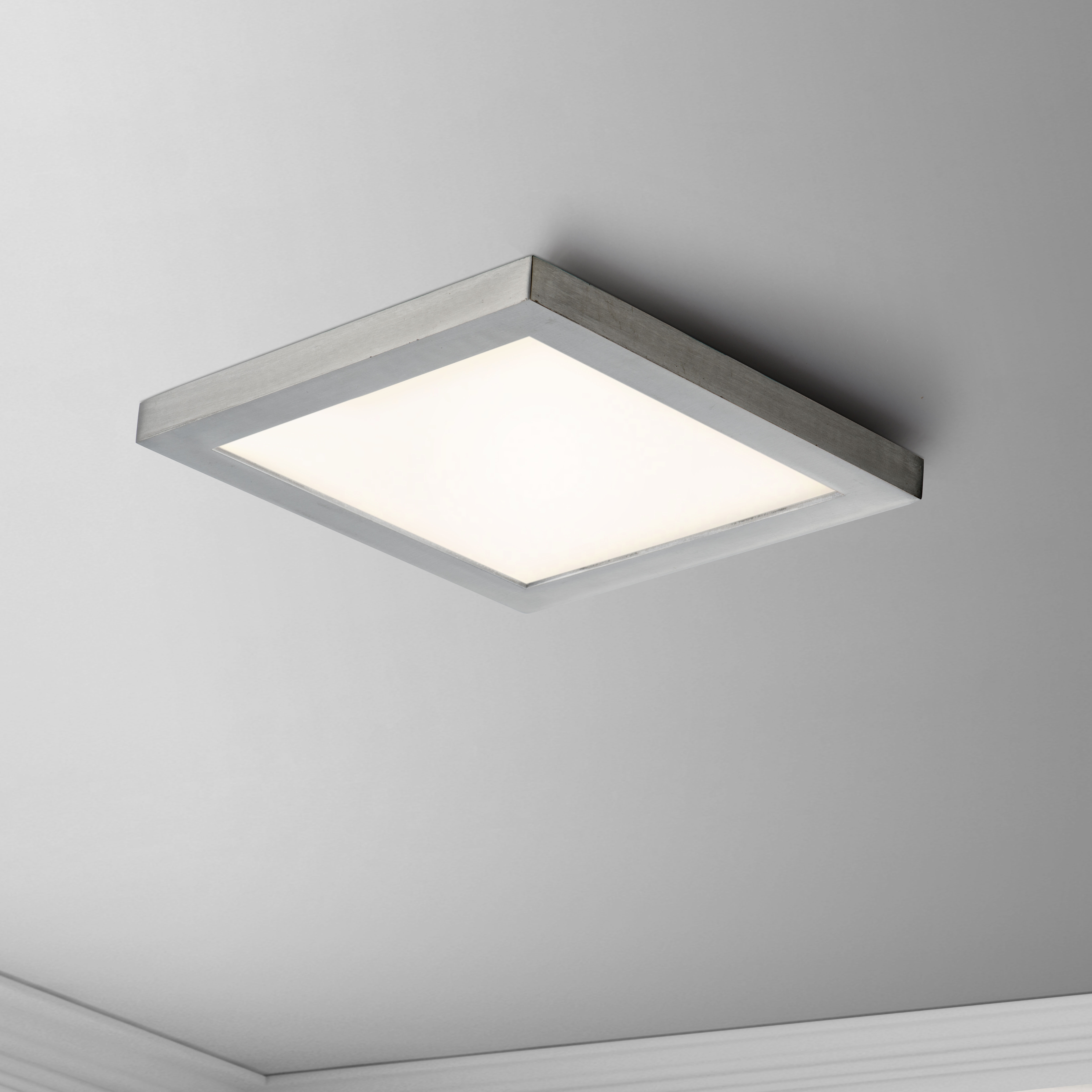 Chip LED 6 inch Satin Nickel Flush Mount Ceiling Light
