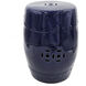Barrel 17.7 inch Blue Stool