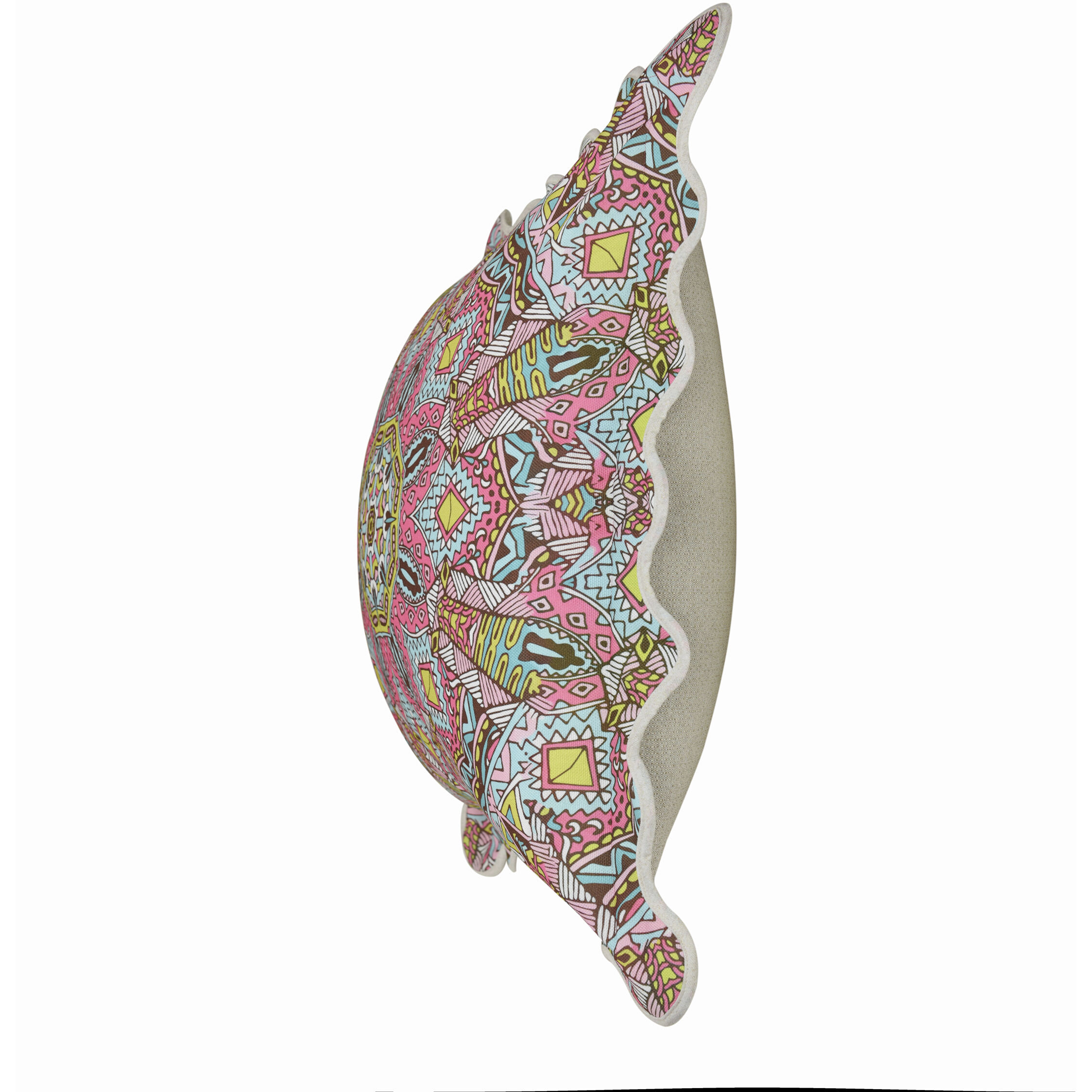 Mika 30 X 7 inch Multi and White Pillow