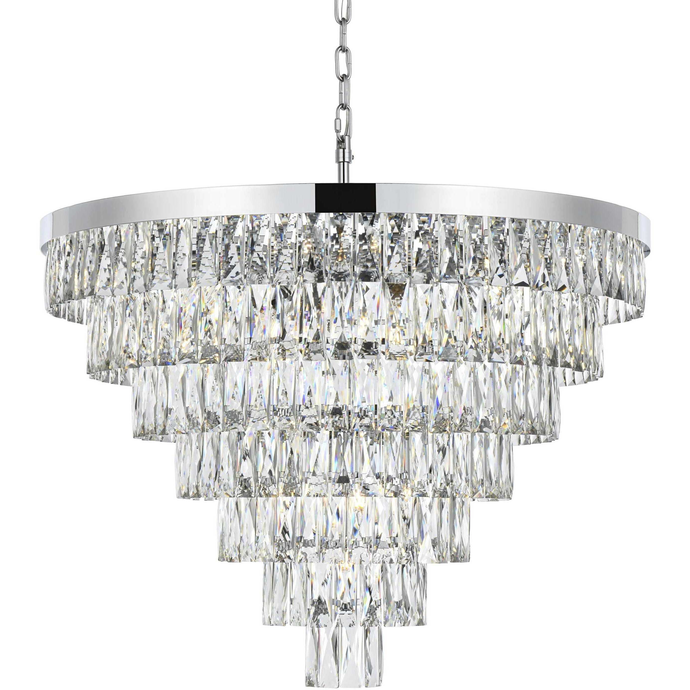 Josephine 25 Light 32 inch Chrome Chandelier Ceiling Light