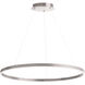 Circulo LED 32 inch Silver Chandelier Ceiling Light