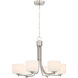 Clarendon 6 Light 26 inch Brushed Polished Nickel Chandelier Ceiling Light