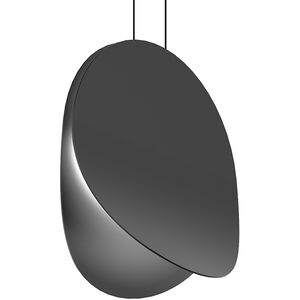 Malibu Discs LED 18 inch Satin Black Pendant Ceiling Light