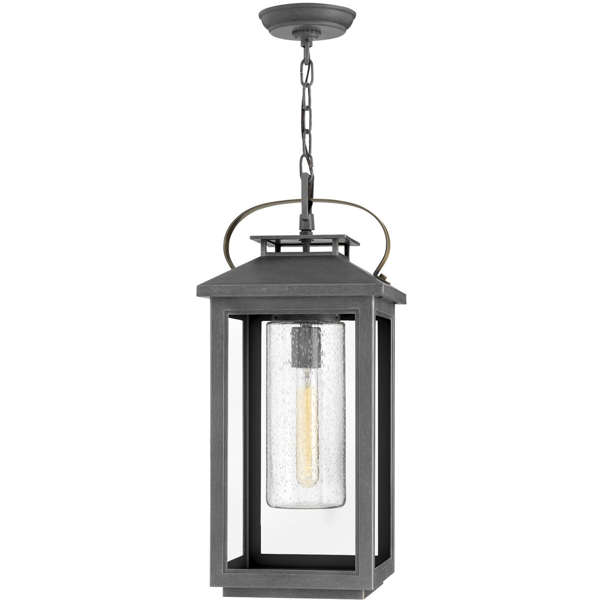 Coastal Elements Atwater LED 10 inch Ash Bronze Outdoor Hanging Lantern, Low Voltage