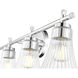 Belle 4 Light 32 inch Chrome Bath Vanity Light Wall Light