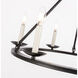 Maine 6 Light 26 inch Black Chandelier Ceiling Light