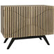 Illusion 40 X 22.5 inch Bleached Walnut with Matte Black Sideboard, Single