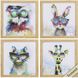 Animals Collection 13 X 13 inch Non-Glass Framed Art