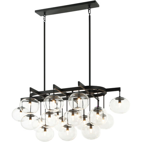 Bulbus LED 30 inch Matte Black Pendant Ceiling Light