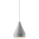 Koma 1 Light 9 inch Bright Satin Aluminum Pendant Ceiling Light