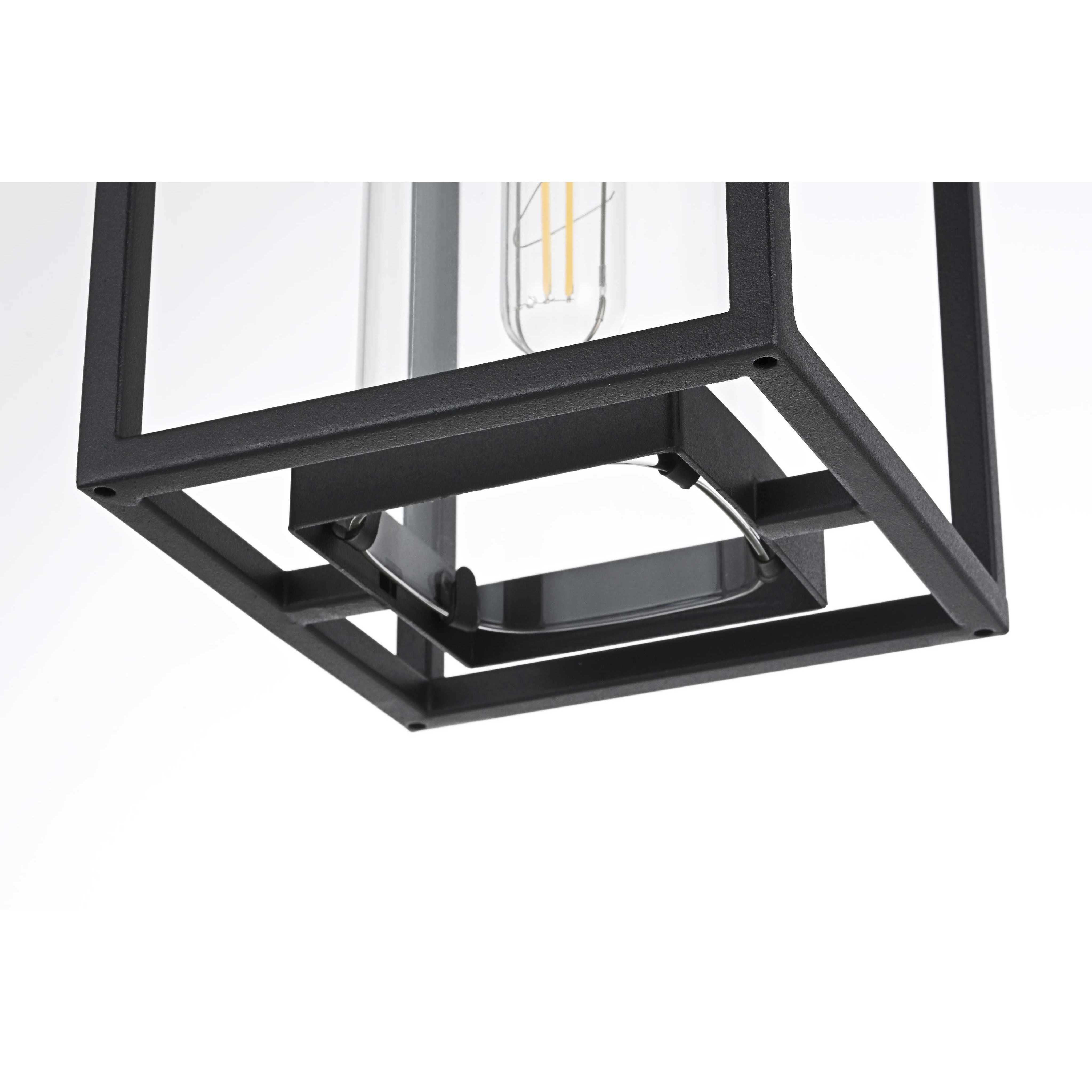 Memphis 1 Light 6 inch Black Outdoor Pendant