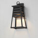 Shutters 1 Light 18 inch Black Outdoor Wall Mount