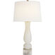 Chapman & Myers Contemporary Balustrade 30 inch 150 watt Alabaster Table Lamp Portable Light in Linen