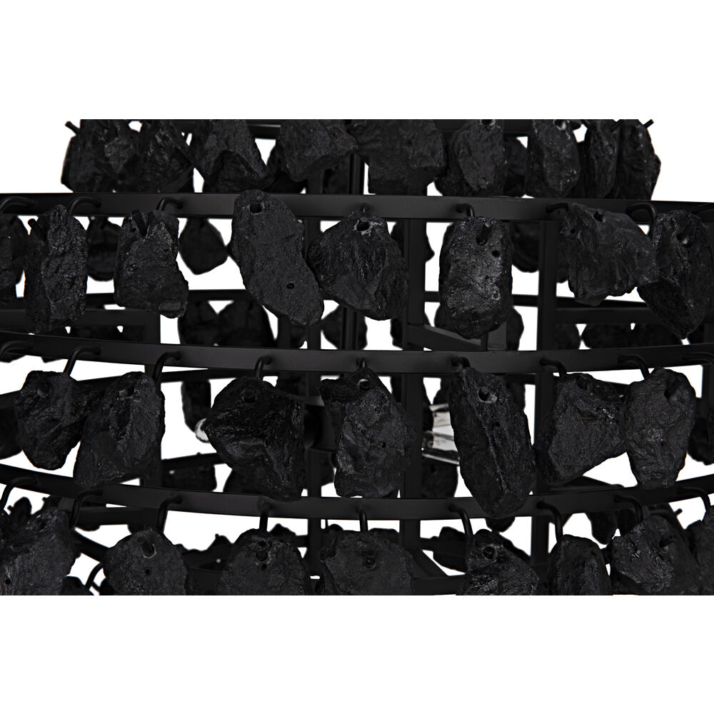 Vulcan 4 Light 29 inch Matte Black Chandelier Ceiling Light