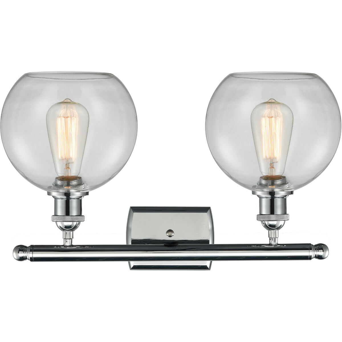 Ballston Athens LED 16 inch Polished Chrome Bath Vanity Light Wall Light in Clear Glass, Ballston