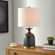 Cameron 28 inch 150.00 watt Satin Black Table Lamp Portable Light
