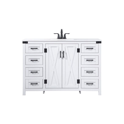 Grant 48 X 19 X 34 inch White Vanity Sink Set
