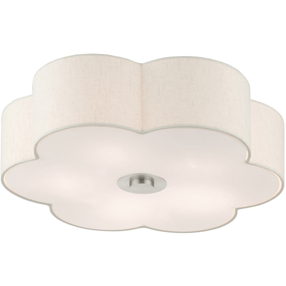 Solstice 5 Light 22 inch Brushed Nickel Semi Flush Ceiling Light