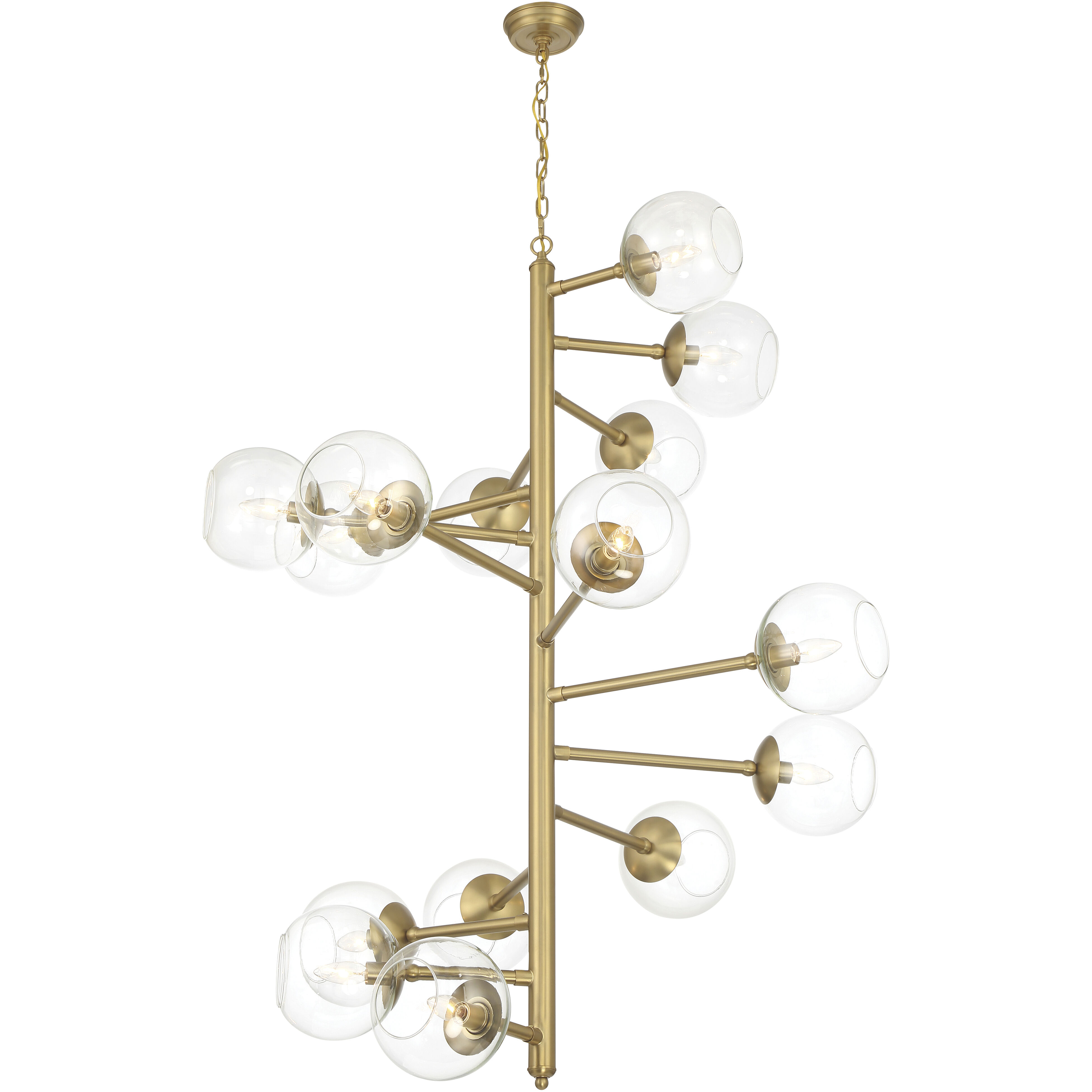 Millikan 15 Light 38.75 inch Signature Brass Pendant Ceiling Light