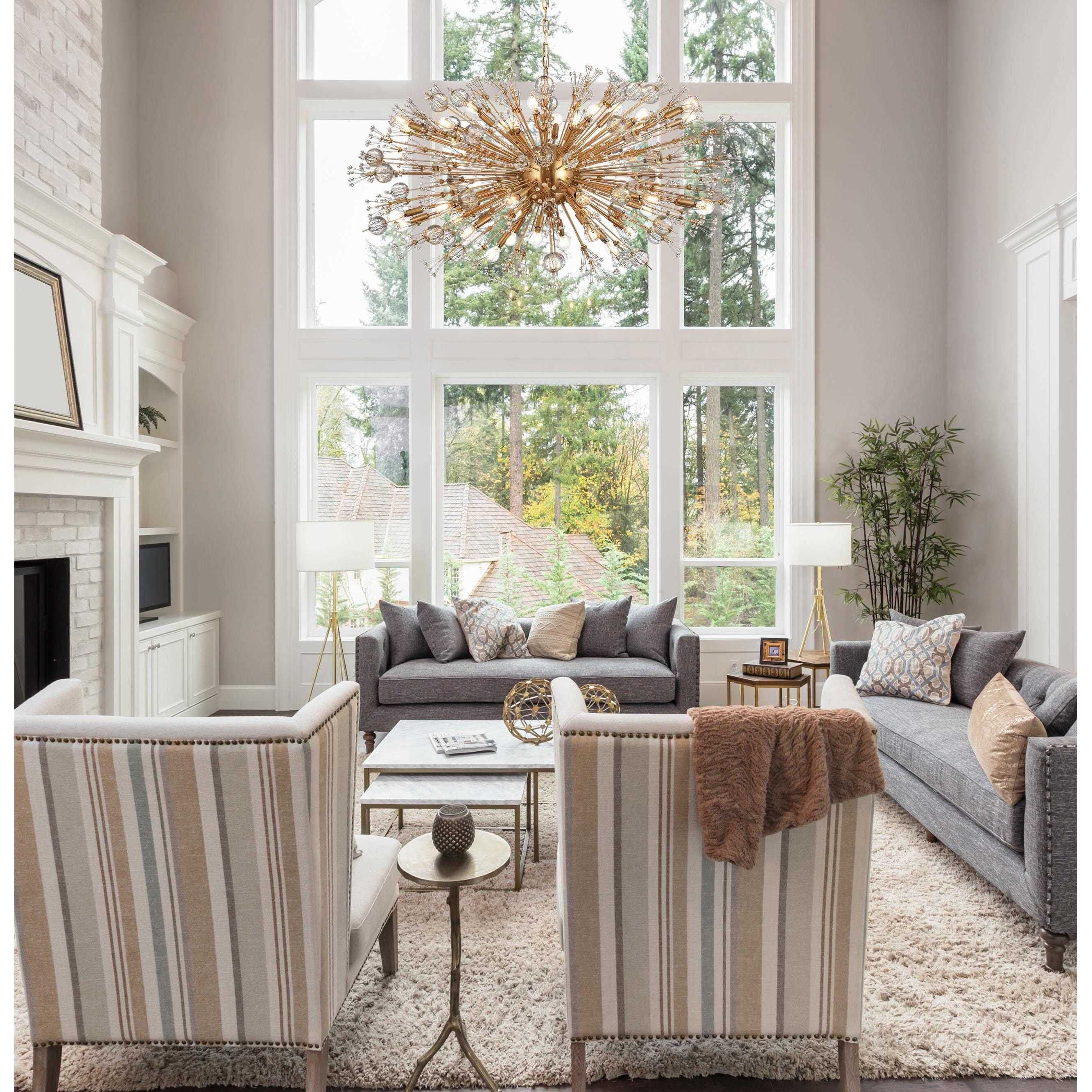 Vera 38 Light 25 inch Gold Pendant Ceiling Light