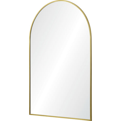 Durness 36 X 24 inch Satin Brass and Clear Mirror