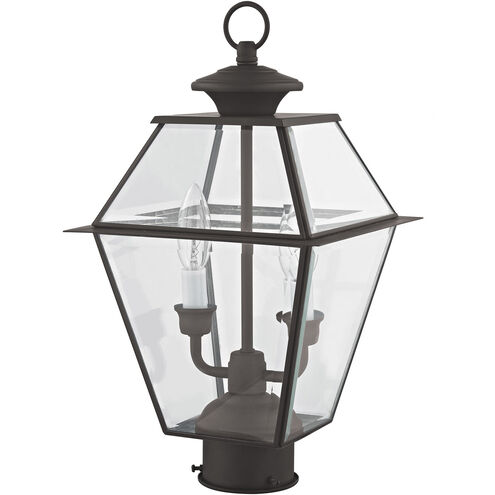 Westover 2 Light 17 inch Bronze Outdoor Post Top Lantern
