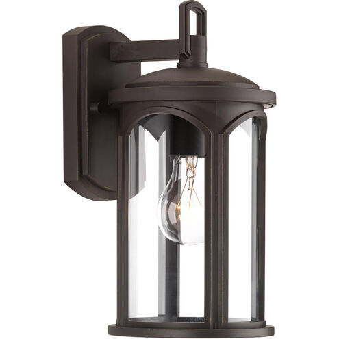 Grand Traverse Bay 1 Light 14 inch Antique Bronze Outdoor Wall Lantern