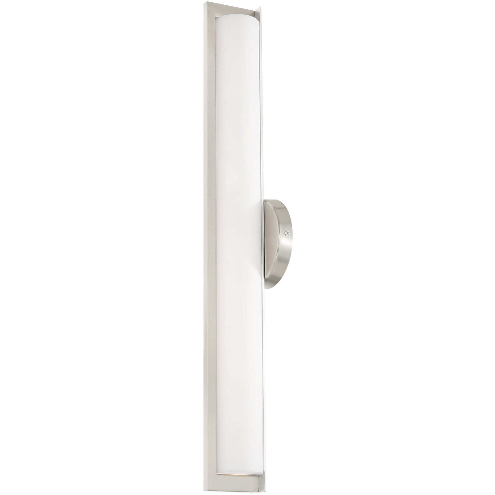 Visby LED 4 inch Brushed Nickel ADA Bath Vanity Wall Light