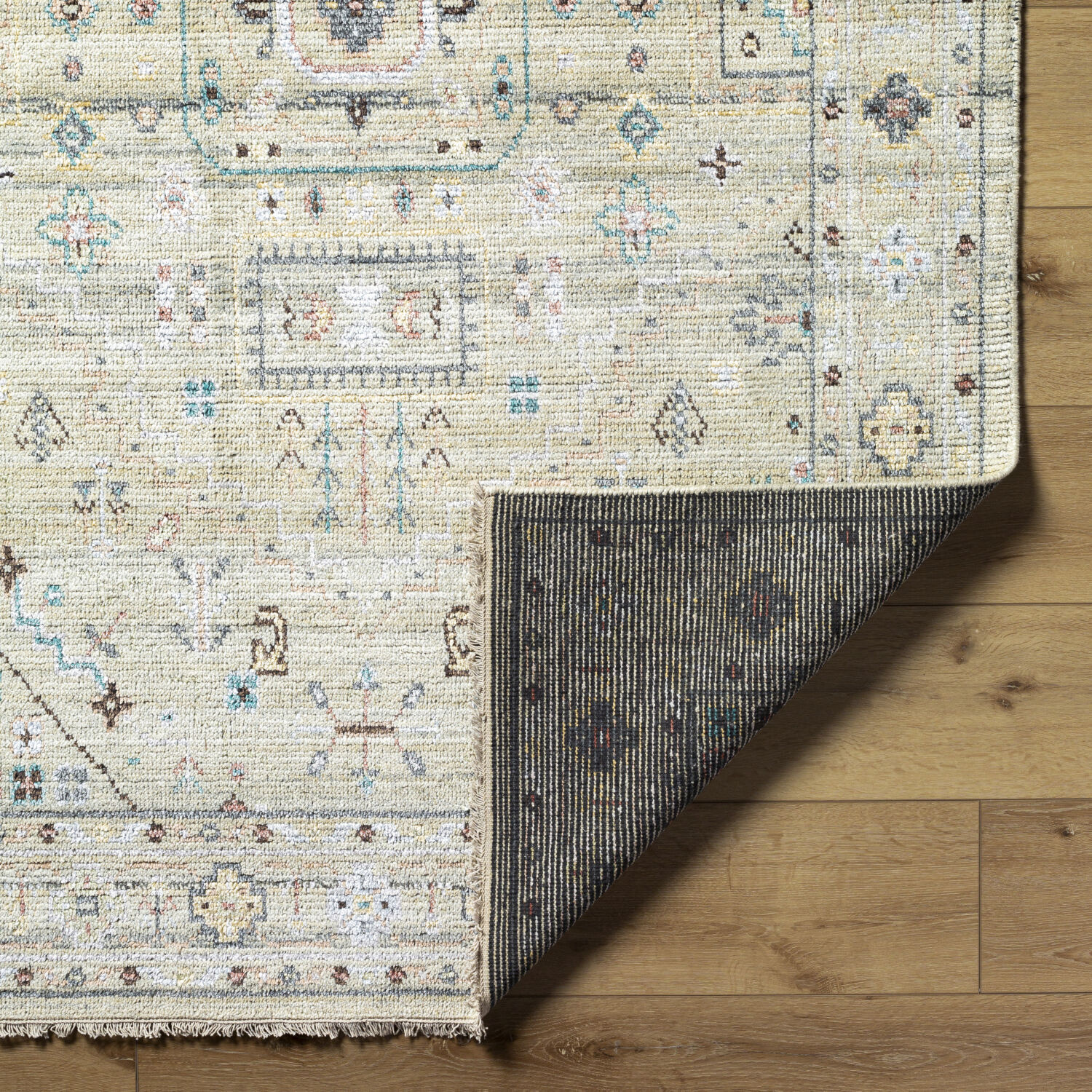 Kushal 90 X 60 inch Slate Rug, Rectangle