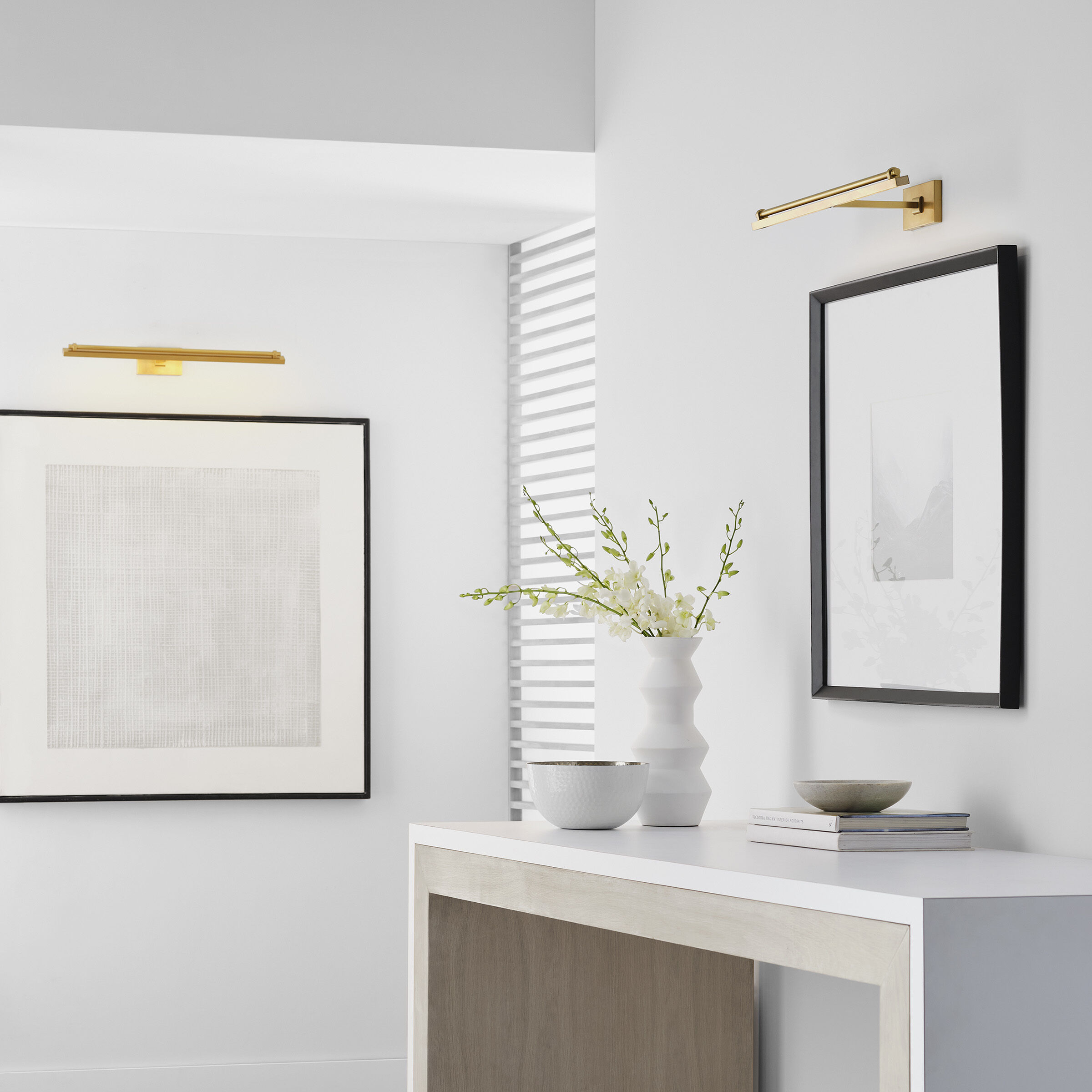 Sean Lavin Kal 19.4 watt 24 inch Natural Brass Picture Light Wall Light