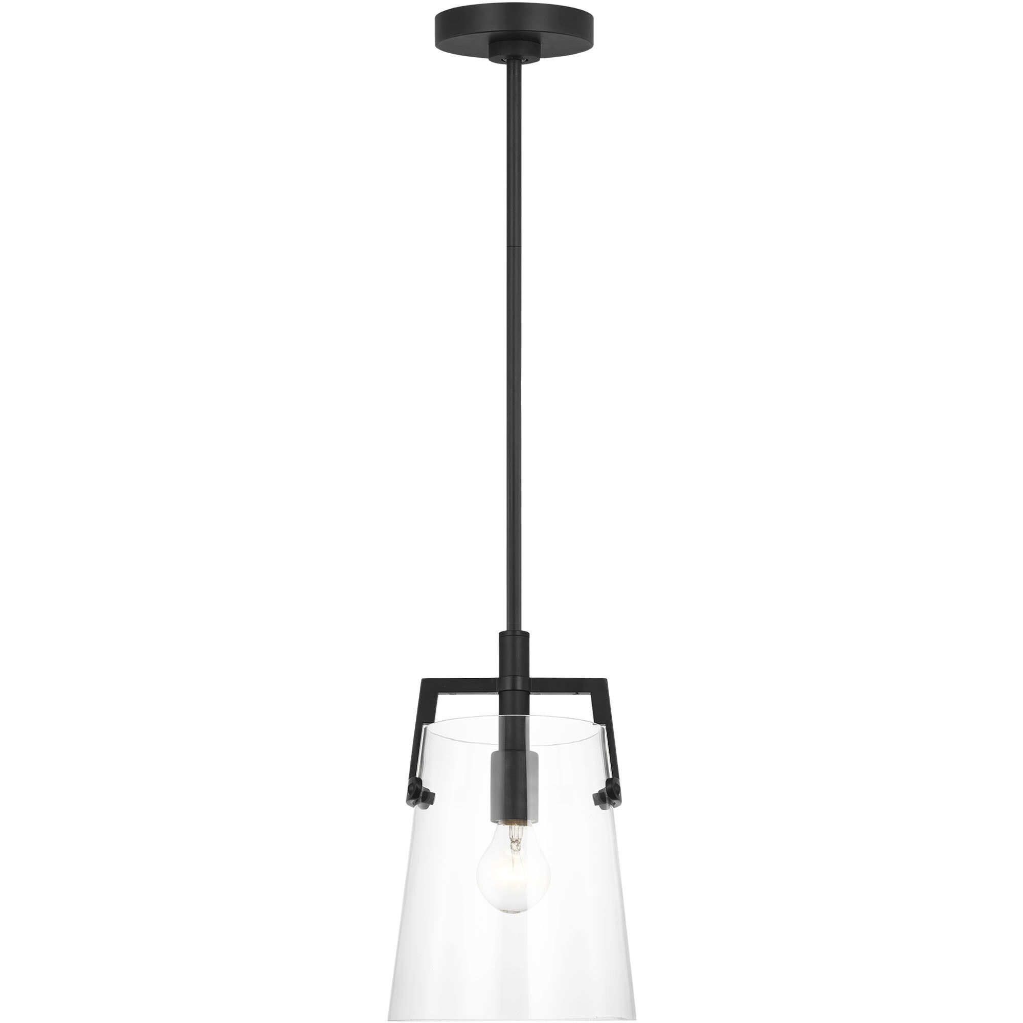 Drew & Jonathan Crofton 1 Light 7.75 inch Midnight Black Pendant Ceiling Light, Small